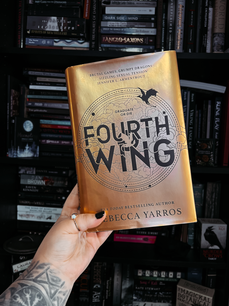 Fourth Wing by Rebecca Yarros hardback book